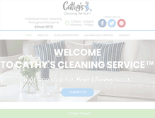 Tablet Screenshot of cathyscleaning.com